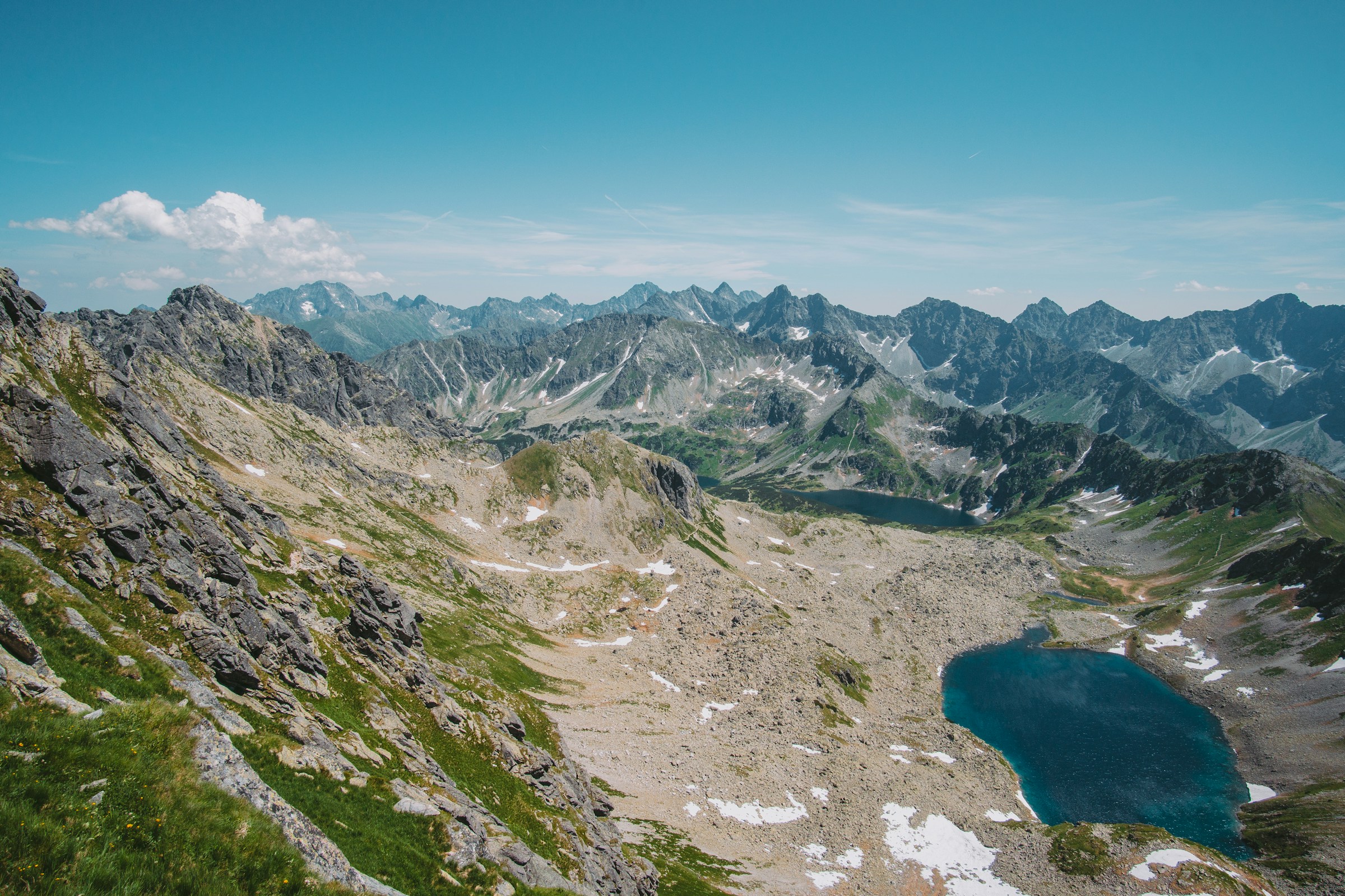 Zakopane frodige natur med en klar blå himmel